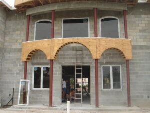 What we have to work with in many situations. Before we can work out which decorative porch columns will work